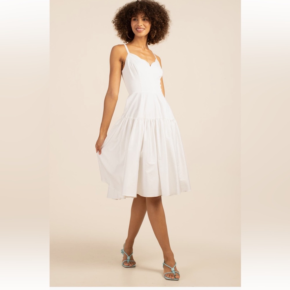 TRINA TURK Bask Tiered Fit & Flare Dress